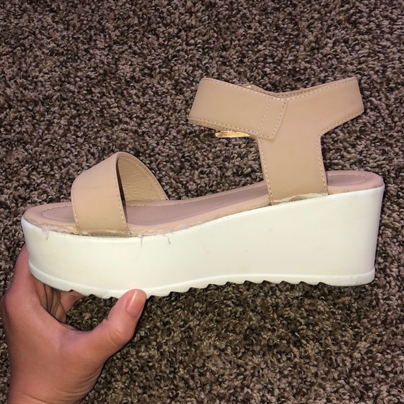 Nude Platform Sandals - Picture 6 of 8